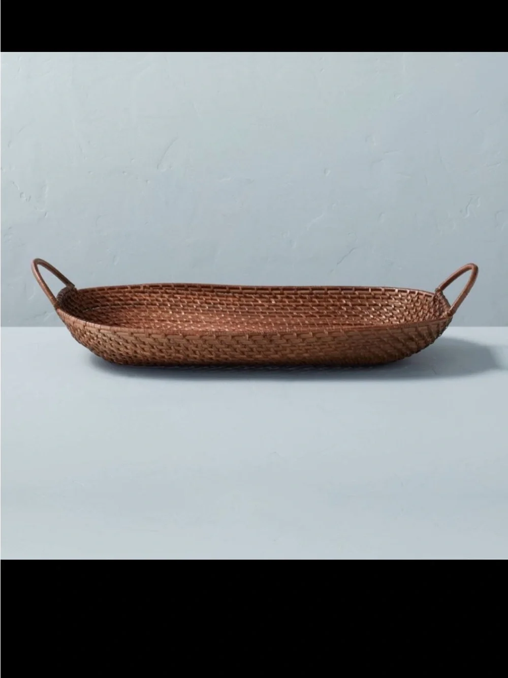 Rattan Decor Tray with Handles from Hearth & Hand™ with Magnolia.